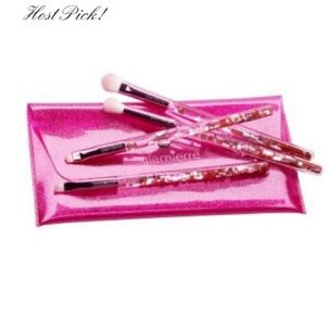 New Glamierre Pink Luxe Glitter Eye Brush Set